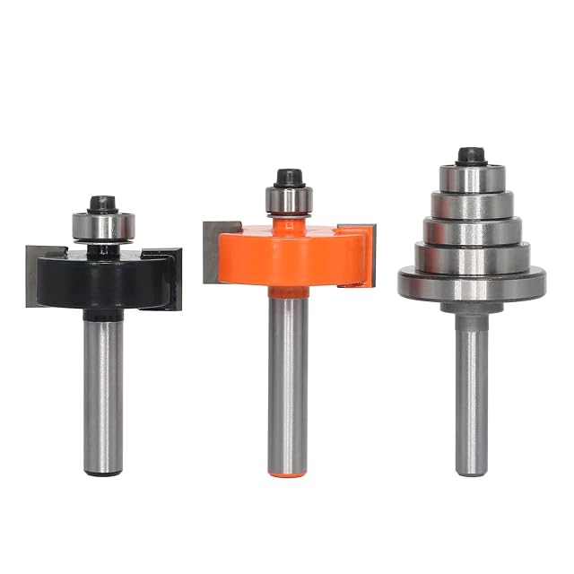 Slot cutter set with interchangeable bearings, product photograph
