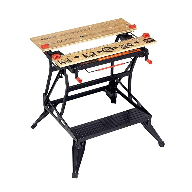 Black+Decker Workmate WM825 folding workbench, product photograph