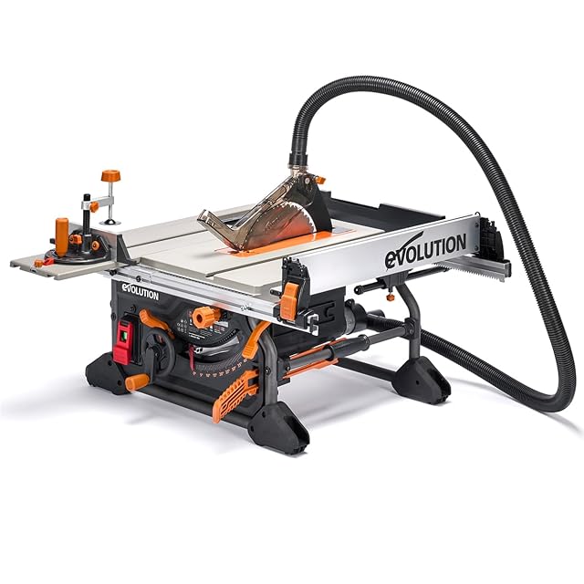 Evolution Power Tools R255TBL+ table saw, product photograph