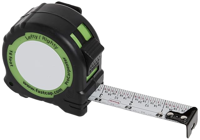 FastCap ProCarpenter reverse reading tape measure with notepad, product photograph