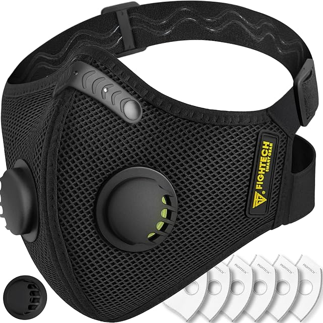 Fightech reusable carbon filter dust mask, product photograph