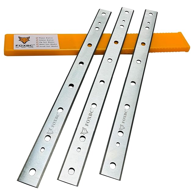 FOXBC 12.5 inch planer knives for DeWalt DW734, set of three, product photograph