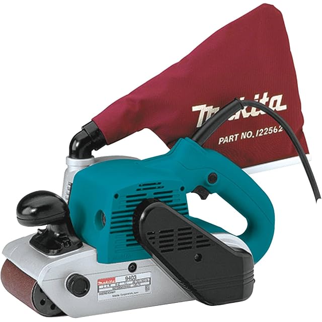 Makita 9403 portable belt sander, product photograph