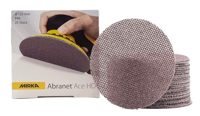 Mirka Abranet Ace HD mesh sanding discs, product photograph