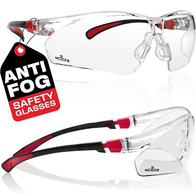 NoCry EyeArmor clear wraparound safety glasses, product photograph
