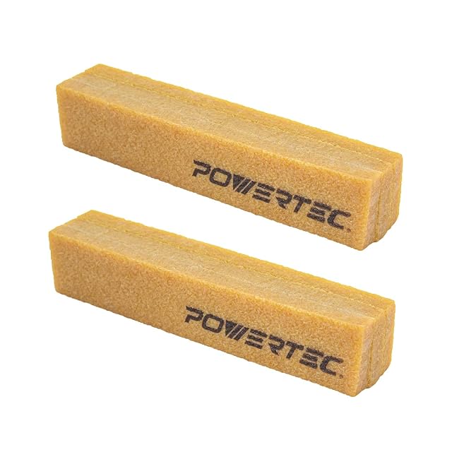 POWERTEC abrasive cleaning sticks, two-pack, product photograph