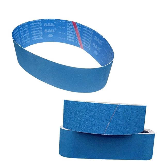 Set of twelve sanding belts 100 x 915 mm, product photograph