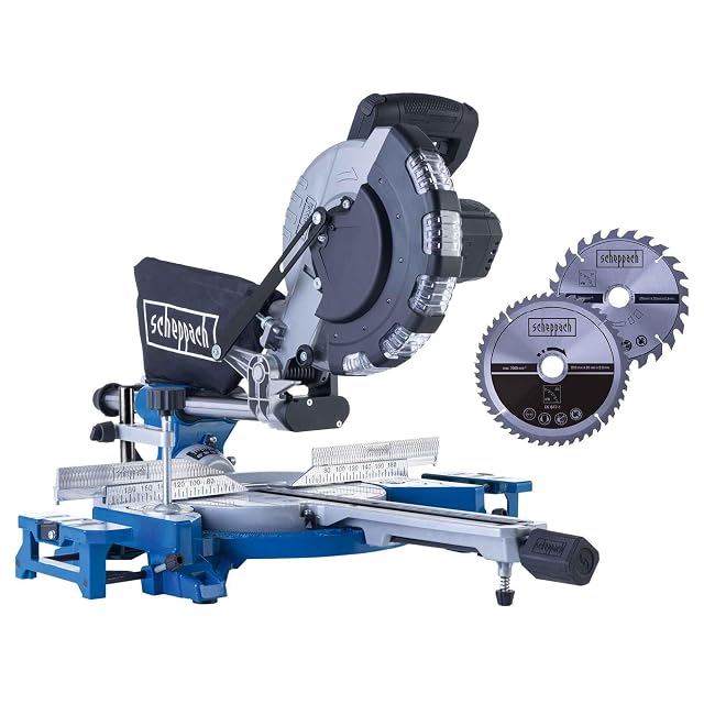 Scheppach HM216 mitre saw, product photograph