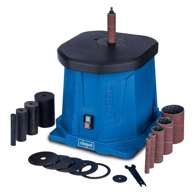 Scheppach OSM100 oscillating spindle sander, product photograph