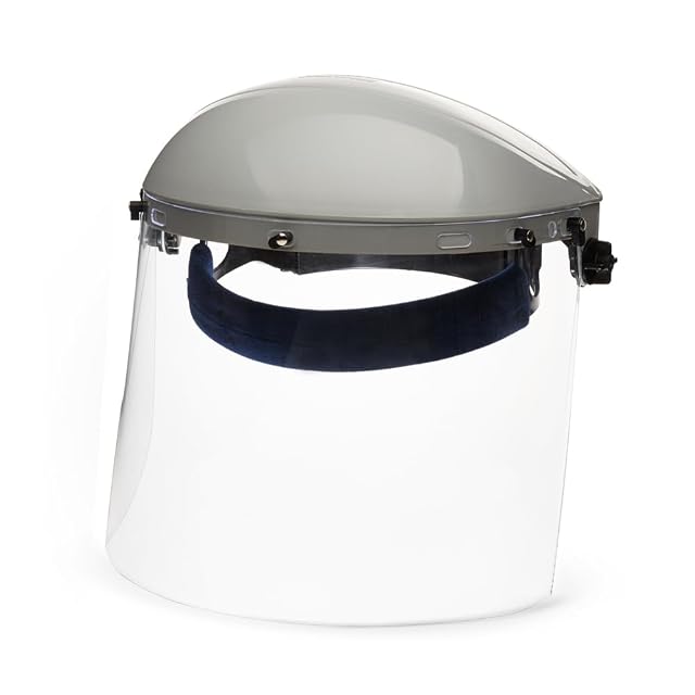 Sellstrom 301 clear polycarbonate face shield with ratchet headgear, product photograph