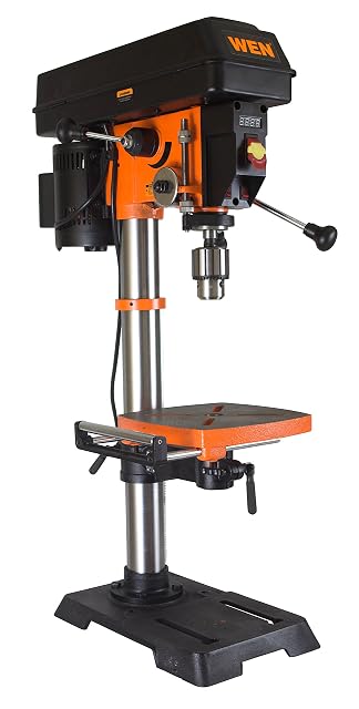 WEN DP1263V 12 inch benchtop drill press with laser and work light, product photograph